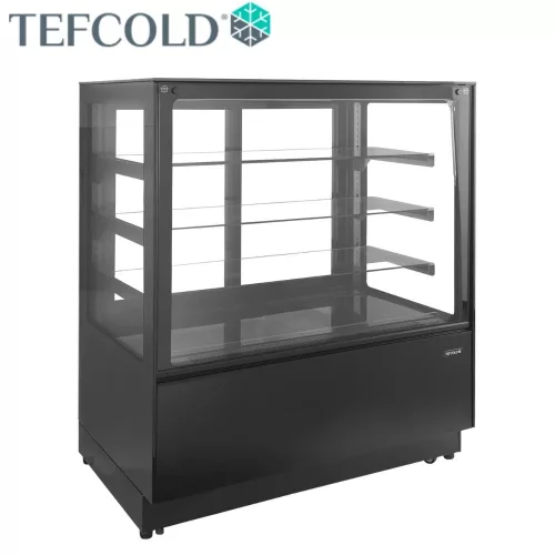 Tefcold kínáló hűtővirtin, 530 l, egyenes frontüveges, 1200x750x1360 mm