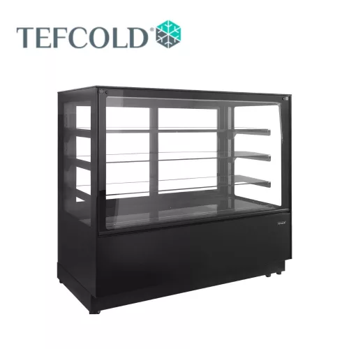 Tefcold kínáló hűtővirtin, 680 l, egyenes frontüveges, 1500 x 750 x 1360 mm