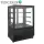 Tefcold kínáló hűtővitrin, fekete, 390 literes, ventilációs, 0,47 kW