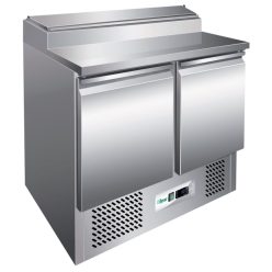   Forcar salátahűtő pult, GN1/1 es belső mérettel, 2 ajtóval, beépített feltéthűtővel