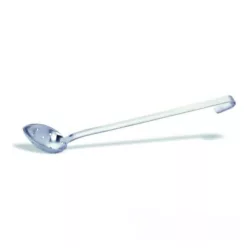 Tálalókanál, rozsdamentes, perforált, mély, 37 cm