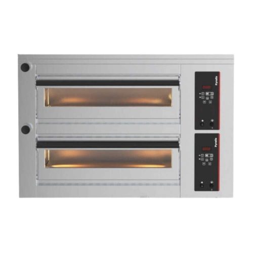 Pizzagroup pizzakemence, pyralis digitális vezérlés, activestone fűtés, 2x9 db 30/34 cm átmérőjű pizza