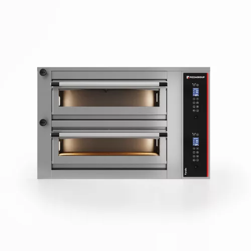 Pizzagroup pizzakemence, pyralis digitális vezérlés, activestone fűtés, 2x9 db 30/34 cm átmérőjű pizza