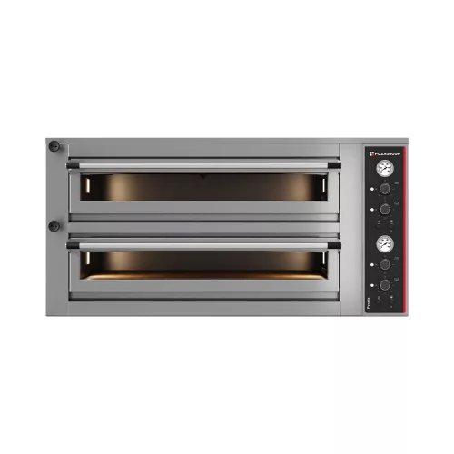 Pizzagroup pizzakemence, pyralis mechanikus vezérlés, activestone fűtés, 2x6 db 30/34 cm átmérőjű pizza