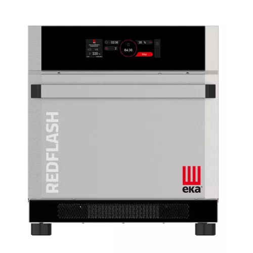 Tecnoeka REDFLASH RAPIDSÜTŐ, konvekciós, öntisztító programmal, inox, 3 fázis, 400x300 mm