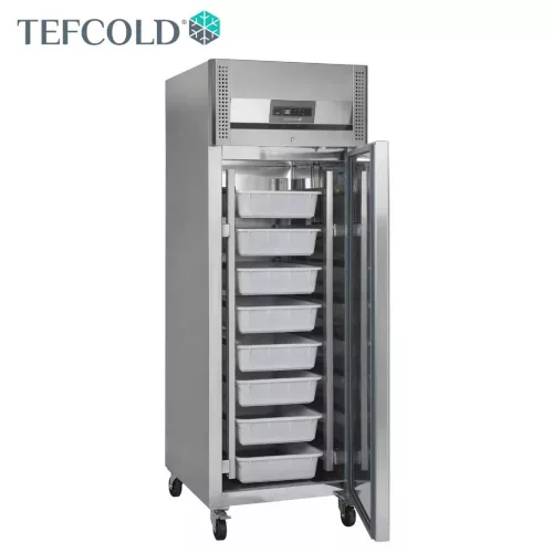 Tefcold hűtőszekrény, halas, 1 ajtós, 560 l, statikus, 680x810x2010 mm