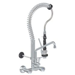   Mini Zuhany, fali, kétgombos csapteleppel és kifolyóval, top-class