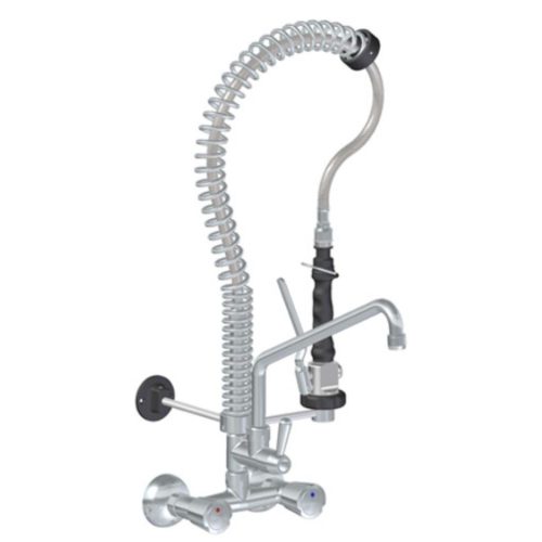 Mini Zuhany, fali, kétgombos csapteleppel és kifolyóval, top-class