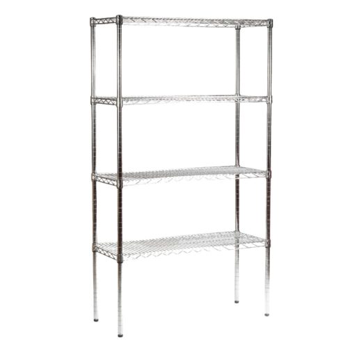 Krómozott állvány négy polccal 1800x900x450 mm