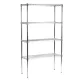 Krómozott állvány négy polccal 1800x1200x450 mm