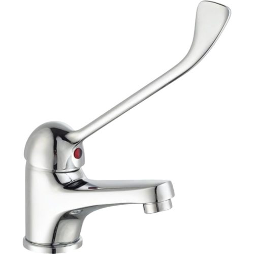 Keverőcsap, asztali, orvosi karral, kifolyóval