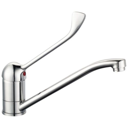 Keverőcsap, asztali, hosszú orvosi karral, kifolyóval