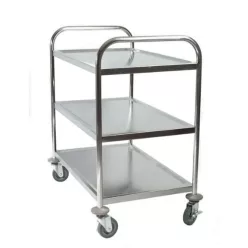 Szervizkocsi, háromszintes, rozsdamentes