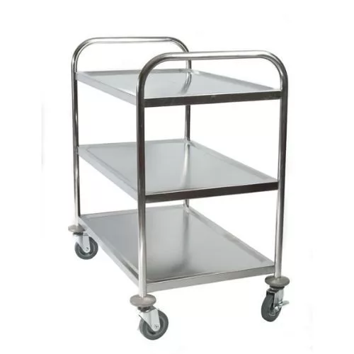 Szervizkocsi, háromszintes, rozsdamentes