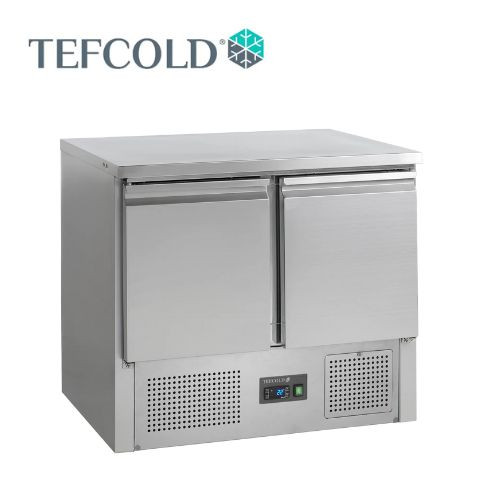 Tefcold mélyhűtött munkaasztal, GN1/1, 2 ajtós, rozsdamentes acél, 943x700x877 mm