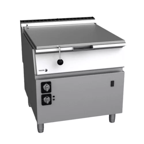 Fagor billenő serpenyő, elektromos, 90 literes, rozsdamentes acél tartály, motorizált