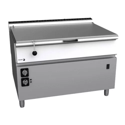 Fagor billenő serpenyő, elektromos, 120 literes, rozsdamentes acél tartály, motorizált