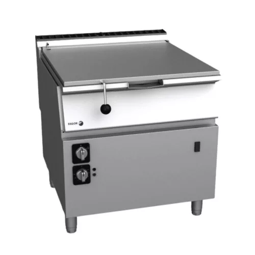 Fagor billenő serpenyő, gázüzemű, 90 literes, öntöttvas tartály, motorizált