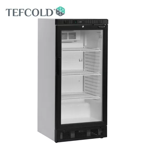 Tefcold hűtővitrin, 215 literes, üvegajtós