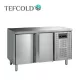 Tefcold mélyhűtött munkaasztal, felhajtás nélkül, 2 ajtós, ventillációs, 240 literes, 1360x600x880 mm