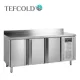 Tefcold hűtött munkaasztal, felhajtással, 3 ajtós, ventillációs, 360 literes, 1795x600x925 mm