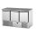 Tecnodom salátahűtő pult, GN1/1, 3 ajtós, gránit vágófelülettel