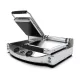 Spidocook XPRO digitális kontakt grill, 2 zónás, üvegkerámia, felül bordázott, alul sima felületű, 3 kW