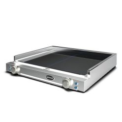   Spidocook Spidoflat elektromos rostlap, 2 zónás, üvegkerámia, sima felületű, 5 kW