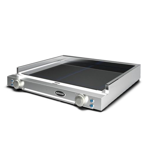Spidocook Spidoflat elektromos rostlap, 2 zónás, üvegkerámia, sima felületű, 5 kW