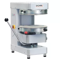   Sigma Sprizza hideg pizzatészta formázó, félautomata, 40 cm-es, peremképzési lehetőséggel