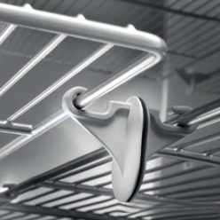   Tecnodom  polctartó műanyag (2 db sima és 2 db billenésgátlós kampó)