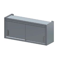   Fali szekrény, nyílóajtós, köztes polccal, 700x400x600 mm