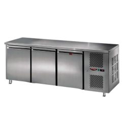 Tecnodom mélyhűtött munkaasztal, mid, 3 ajtós