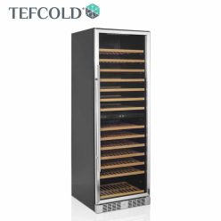   Tefcold borhűtő, 2 zónás, 416 literes, fekete, rozsdamentes acél