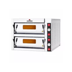   Italforni pizzakemence, elektromos, kétkamrás, 32 cm, 4x4 db