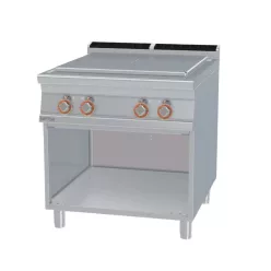   Lotus tűzhely, elektromos, francia lap, nyitott tárolóval, 13,6 kw