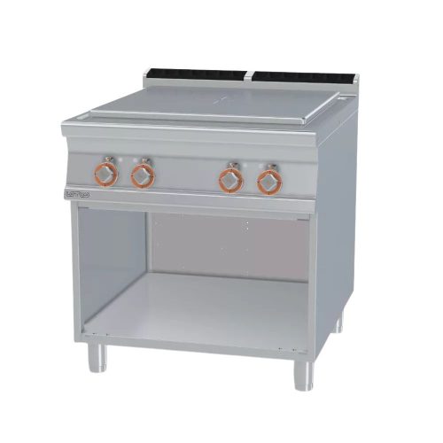 Lotus tűzhely, elektromos, francia lap, nyitott tárolóval, 13,6 kw