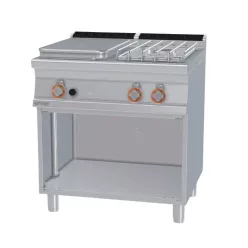   Lotus tűzhely, gázüzemű, 1 zónás francia lappal, 2 égőfejjel, nyitott tárolóval, 20 kw