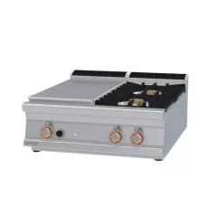   Lotus tűzhely, gázüzemű, 1 zónás francia lappal, 2 égőfejjel, asztali, 24 kw