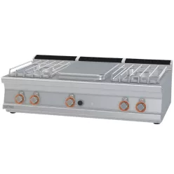  Lotus tűzhely, gázüzemű, 1 zónás francia lappal, 4 égőfejjel, asztali, 29 kw