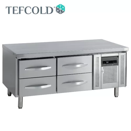 Tefcold hűtött alépítmény, GN1/1, 4 fiókkal, 1360 x 700 x 670 mm