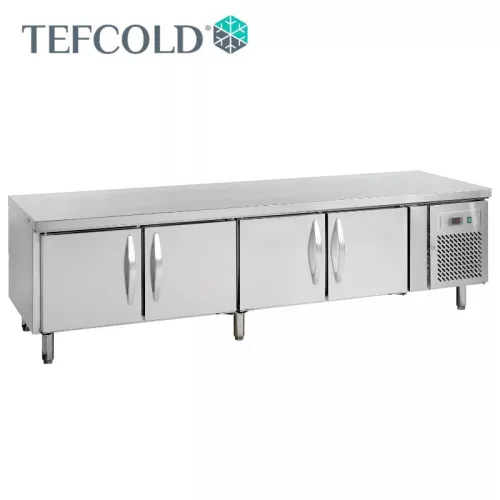 Tefcold hűtött alépítmény, GN1/1, 4 ajtóval, 2230 x 700 x 670 mm