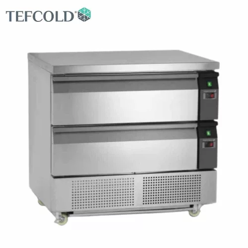 Tefcold hűtött/mélyhűtött munkaasztal 2 db fiókkal