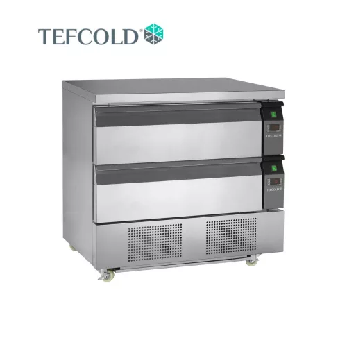 Tefcold hűtött/mélyhűtött munkaasztal 2 db fiókkal