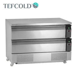   Tefcold hűtött/mélyhűtött alépítmény, 2 fiókkal, 1230 x 700 x 870 mm