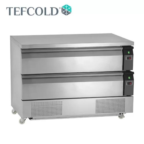 Tefcold hűtött/mélyhűtött alépítmény, 2 fiókkal, 1230 x 700 x 870 mm