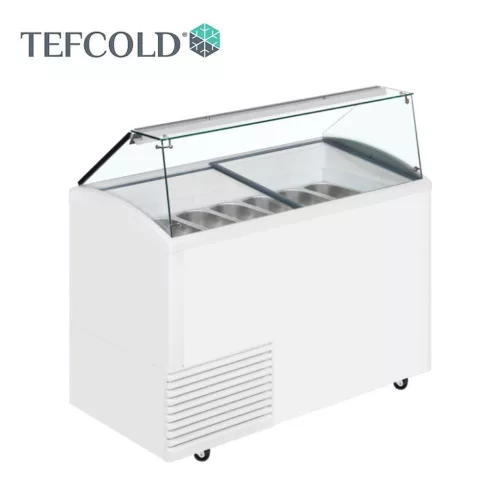 Tefcold Fagylaltpult, leheletvédővel, statikus, 10x5 literes