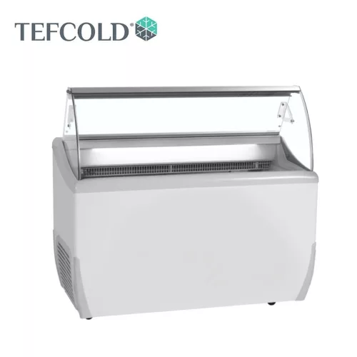 Tefcold Fagylaltpult, leheletvédővel, statikus, led belső világítással, 7x5 literes