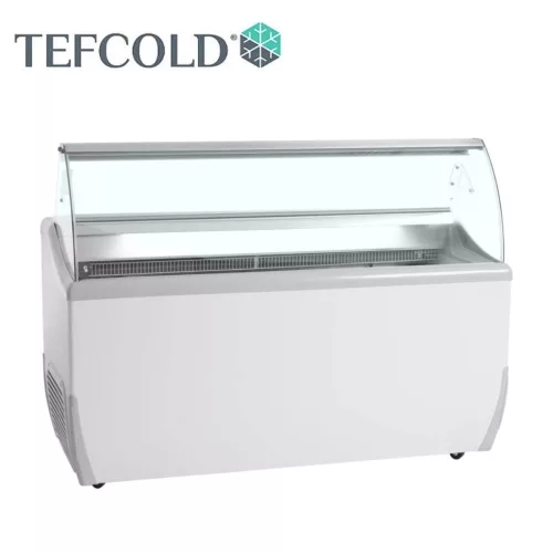 Tefcold Fagylaltpult, leheletvédővel, statikus, led belső világítással