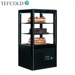   Tefcold kínáló hűtővitrin, 60 literes, pultra helyezhető, ventilációs, 0,164 kW